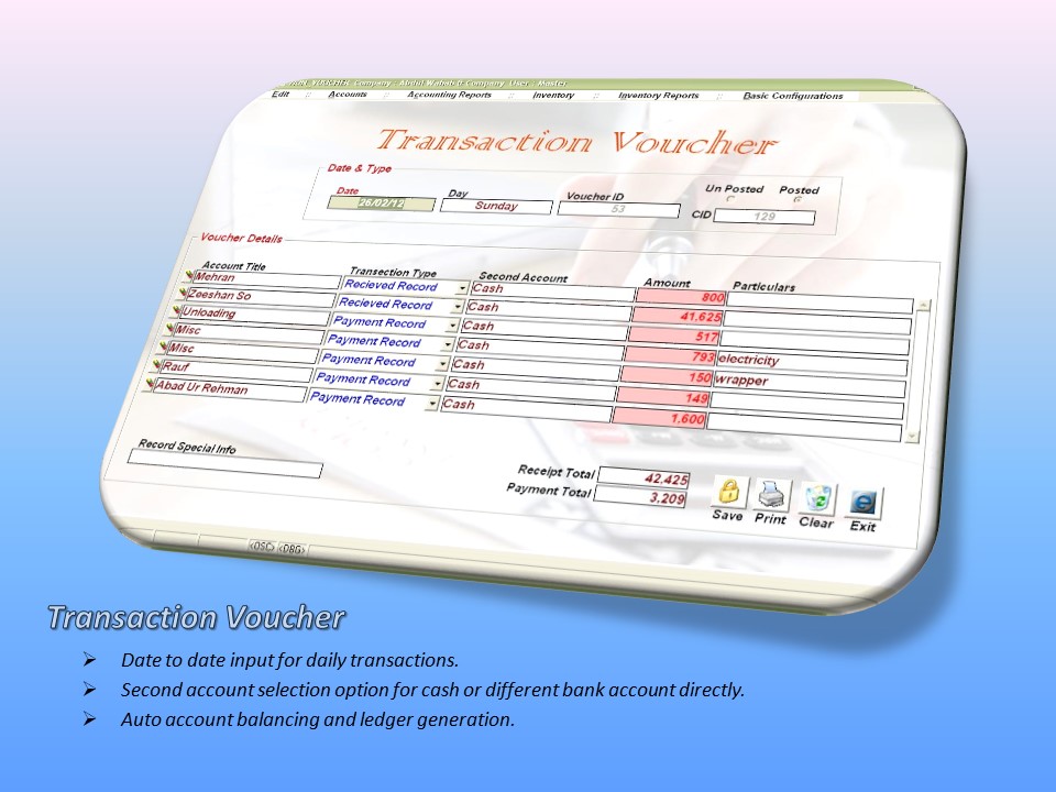 Cash Bank Voucher